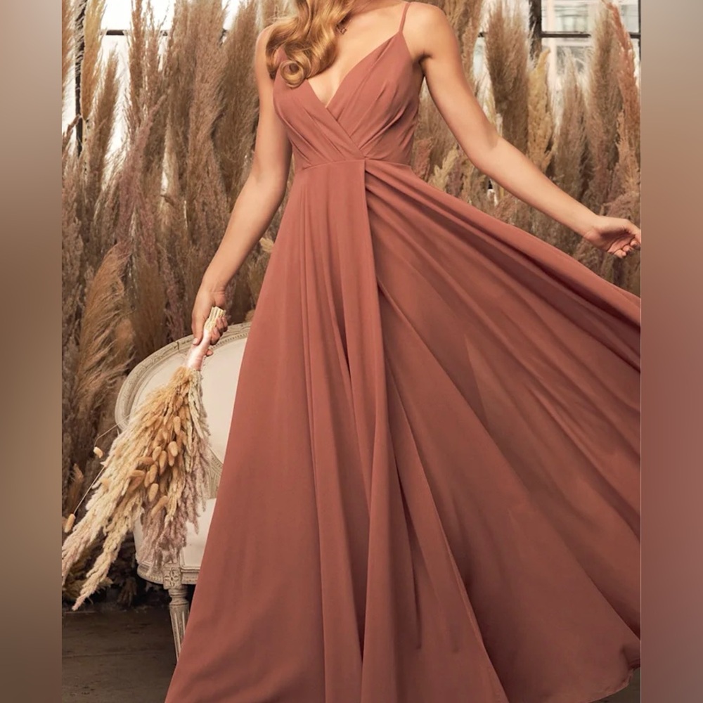 Lulus All About Love Rusty Rose Maxi Dress